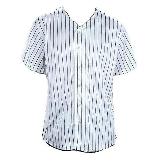 costumebase t-shirt costume da baseball in jersey a righe stile furie (grande)