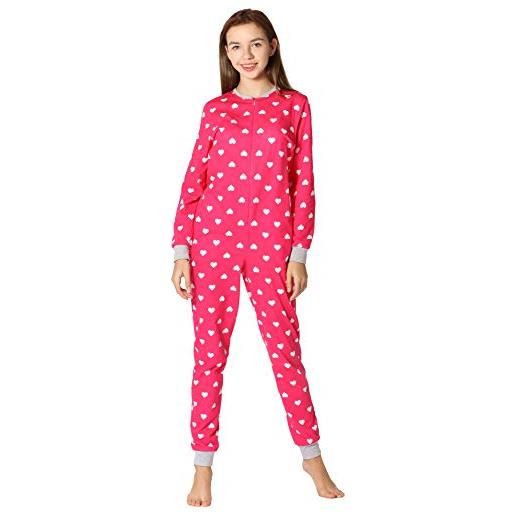 Merry Style pigiama intero ragazza ms10-235(rosa/cuori, 158)
