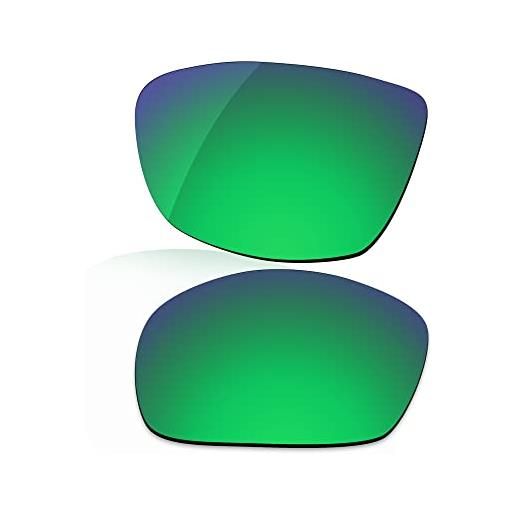 LenzReborn sostituzione lente polarizzata per occhiali da sole wiley x boss 68mm - più opzioni, verde prato - polarizzato a specchio, taglia unica