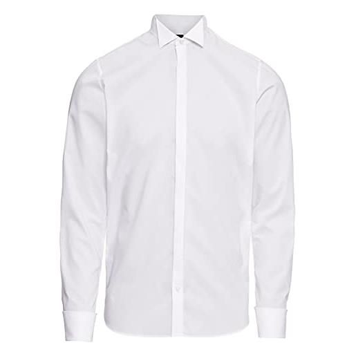 Olymp - camicia da smoking da uomo level 5, colletto classico, gemelli sui polsini, bianco 3077 65 00 bianco 45
