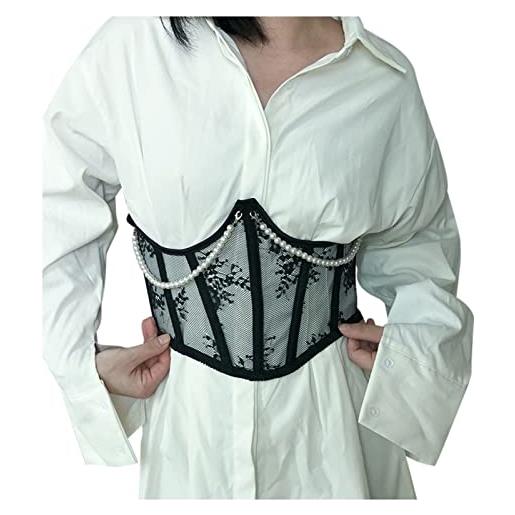 Generic corsetto per il controllo della pancia in pizzo corsetto sottoseno modellante per donna dimagrante shapewear busto modellante