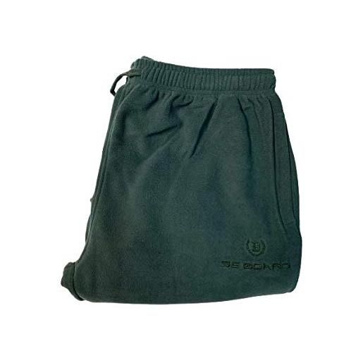 BE BOARD pantalone uomo sportivo pile art 9834 conf taglie forti colore verde (5xl)
