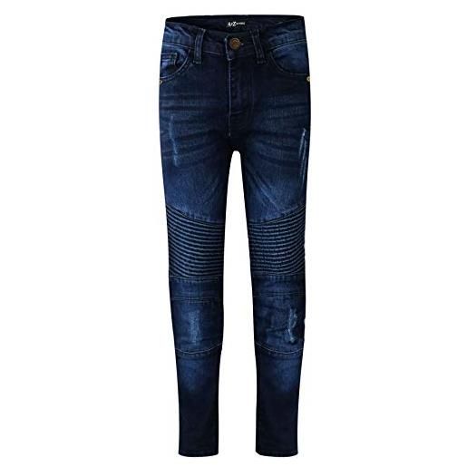 A2Z 4 Kids bambini ragazzi elastico jeans progettista strappato - boys jeans j501 dark blue 9-10