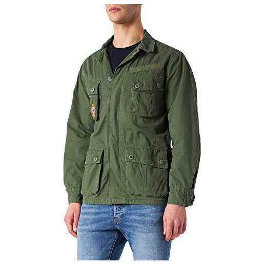 Superdry tropical combat jacket giacca, timo, xxl uomo