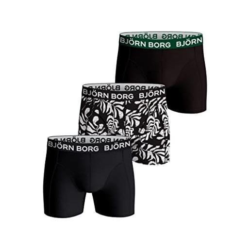 Björn Borg shorts noos solids 5p boxer da uomo, multicolore, xx-large (pacco da 5)