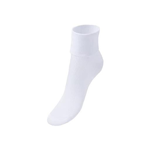 Prisco calza donna sanitaria corta confezione 6 paia (bianco, numeric_35)