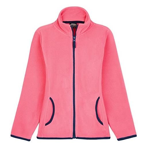 CityComfort giacca in pile con zip fleece jacket giacca con cerniera giubbotto maglia bambina bambino 3-16 anni (rosa, 15-16 anni)