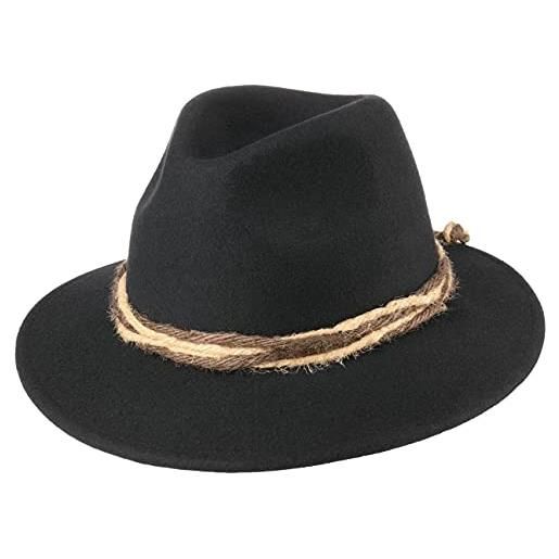 Cappellishop cappello tirolese cappello bavarese cappello folcloristico l/58-59 - nero