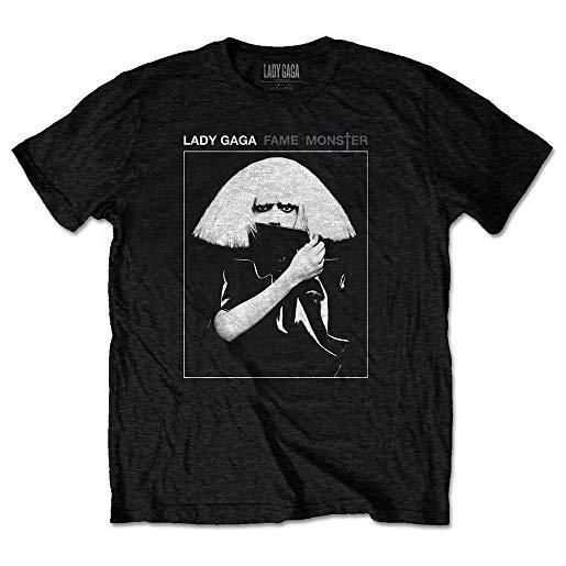 Rock Off lady gaga fame ufficiale uomo maglietta unisex (x-large)