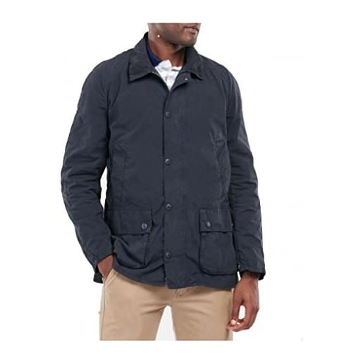 Barbour mca0732-ny51 ashby casual summer jacket navy blu cotton regular fit uomo (l)