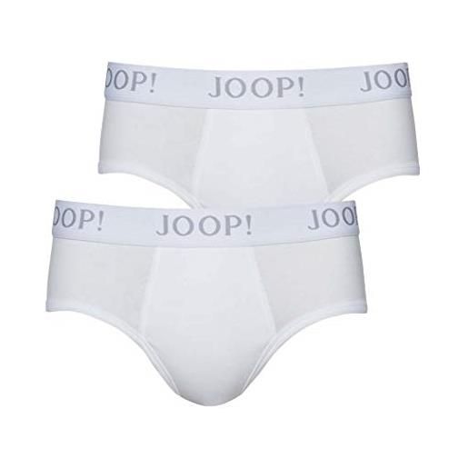 Joop! slip uomo 2-pack - modal cotton stretch, confezione economica, tinta unita, cintura con logo in vita (bianco, xl (x-large))