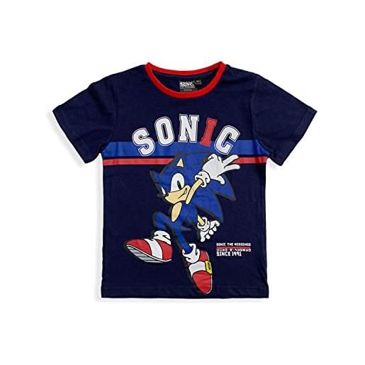 Sun City maglietta sonic t-shirt bambino maglia mezze maniche in cotone estivo 5451
