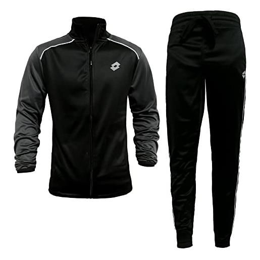 Viacom tuta uomo full zip invernale triacetata lotto art. 149412 (nero, l)