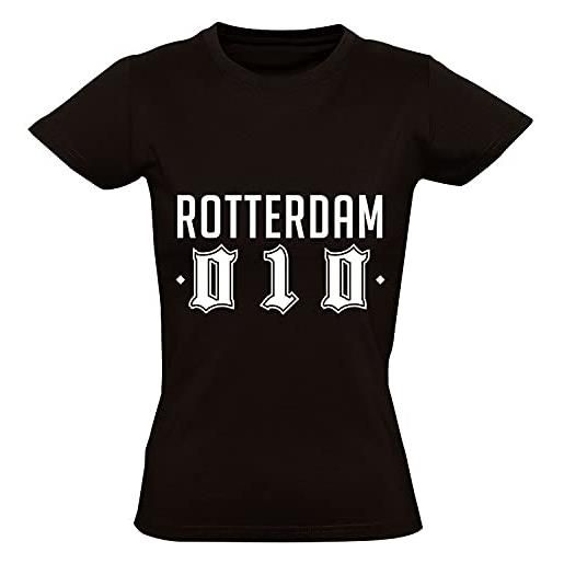 N?A rotterdam 010 townswarmen t-shirt donna | feyenoord | regalo, nero, l