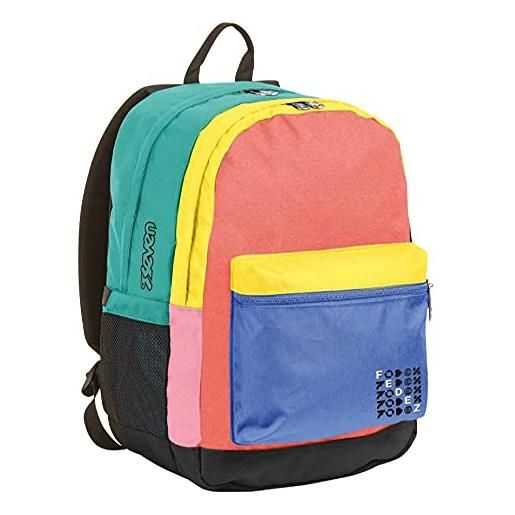 FCP zaino ''fedez per seven'' backpack doppio scomparto multicolore - tessuto riciclato dalle bottiglie di plastica pet