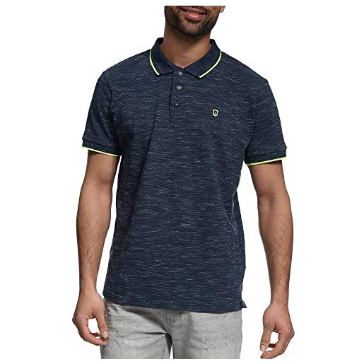 Indicode uomini mecklenburgh polo shirt | polo in cotone navy l