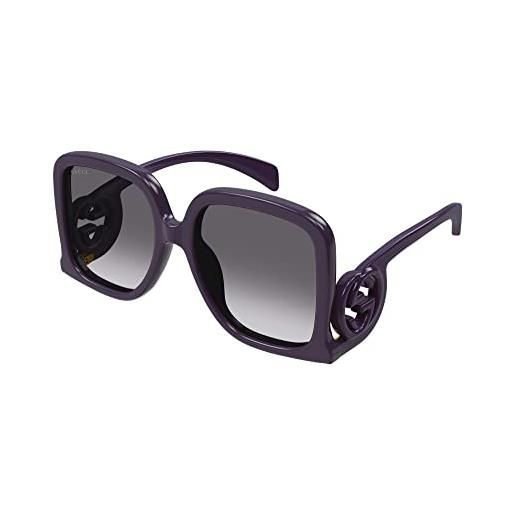 Gucci occhiali da sole gg1326s violet/grey shaded 58/19/140 donna