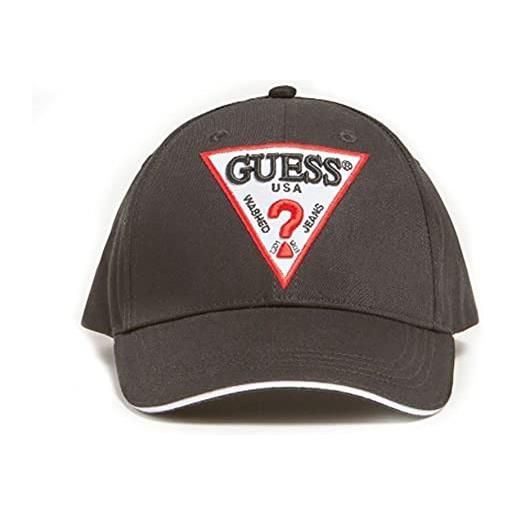 Guess triangle (m1yz57wbn60-jblk) - berretto con logo, taglia unica