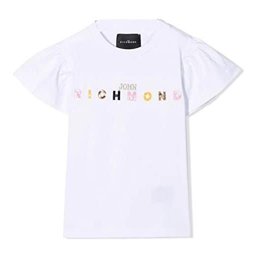 John Richmond t-shirt bianco da bambino rgp22039tsr6