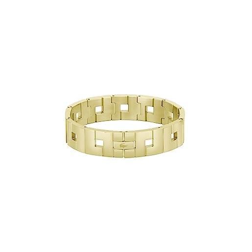 Lacoste braccialetto a maglie da donna collezione thea oro giallo - 2040153