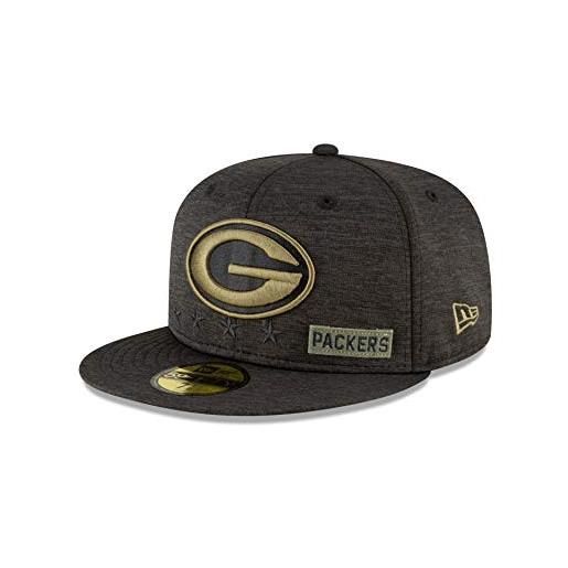 New Era green bay packers 59fifty cap salute to service 2020 black - 7 1/2-60cm