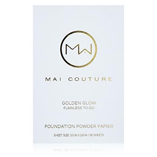 Mai Couture fondotinta in polvere papier, golden glow 50 fogli