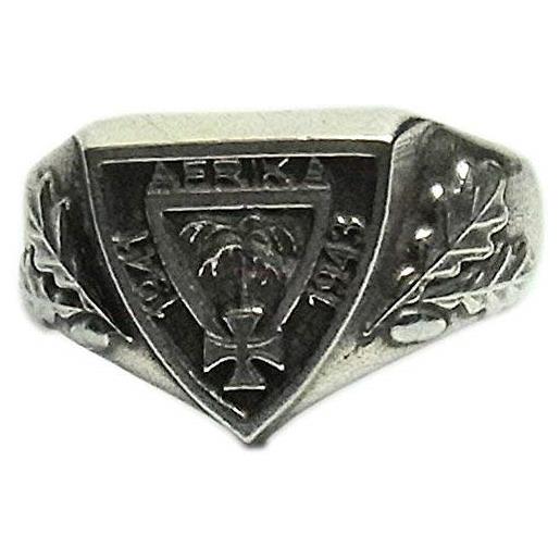 mk-art militaria - anello da dito dak, corpo africano tedesco, metallo, nessuna pietra preziosa