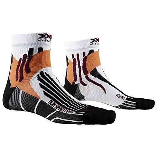 X-Bionic x-socks calzini da corsa - calze running uomo - calze running donna - super performanti, unisex - adulto, bianco artico, 35-38