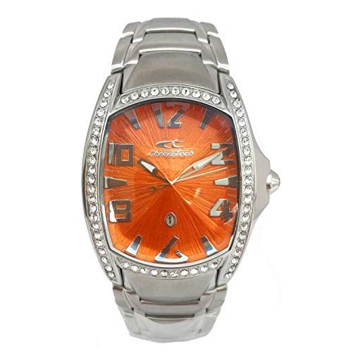 Chronotech orologio analogico quarzo donna con cinturino in acciaio inox ct7988ls-68m