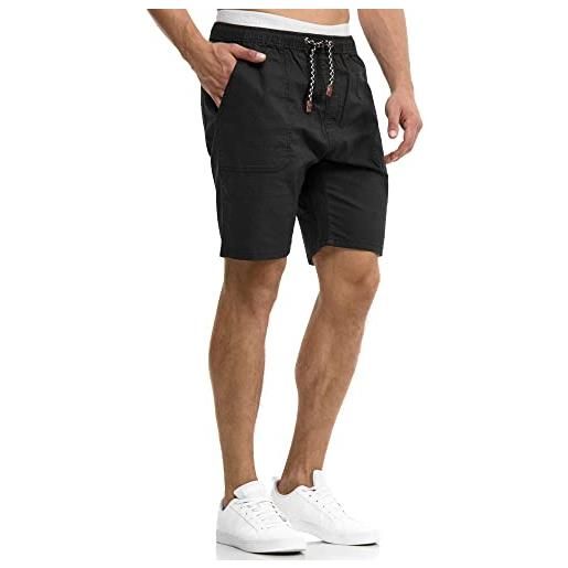 Indicode uomini stoufville chino shorts | bermuda pantaloncini chino con 4 tasche navy m