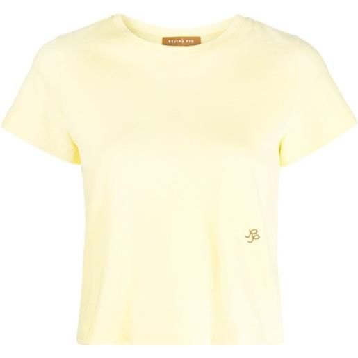 Rejina Pyo t-shirt crop - giallo