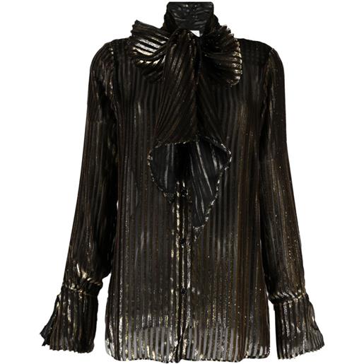 Nina Ricci blusa con fiocco - nero