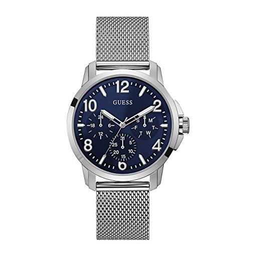 Guess orologio multi-quadrante quarzo uomo con cinturino in acciaio inox w1040g1