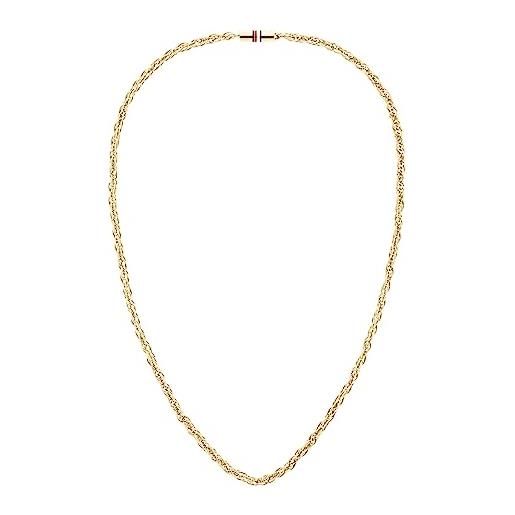 Tommy Hilfiger jewelry collana a catena da uomo in acciaio inossidabile oro giallo - 2790498