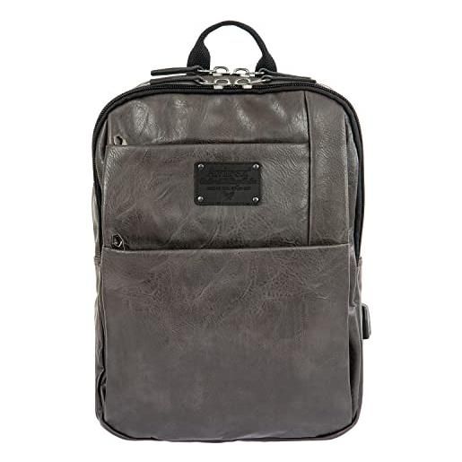 Avirex collezione buffalo, zaino per pc portatili, backpack, borsa uomo, colore grigio