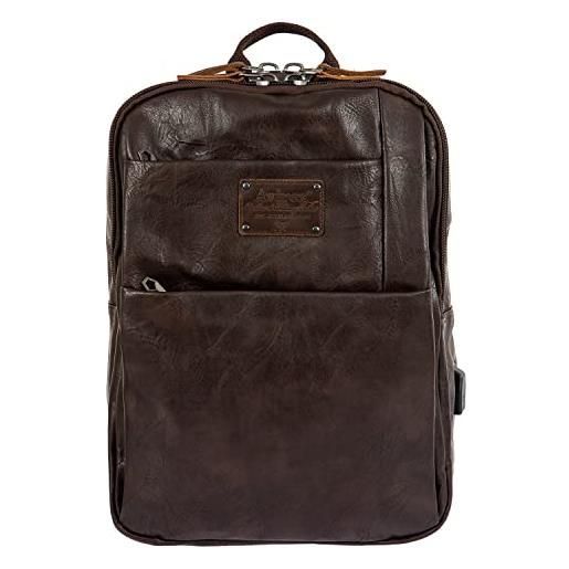 Avirex collezione buffalo, zaino per pc portatili, backpack, borsa uomo, colore marrone