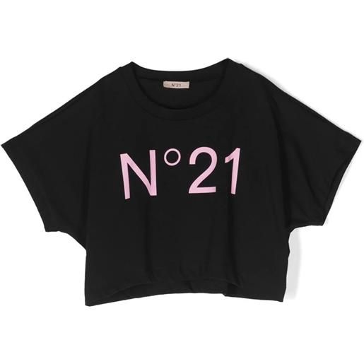 N21 kids t-shirt in cotone nero