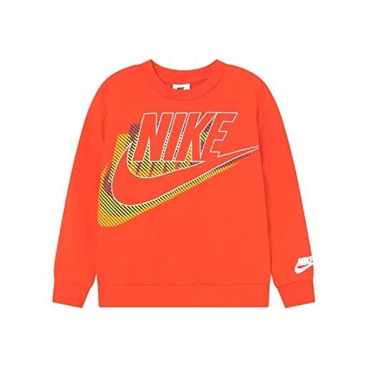 Nike felpa arancione in cotone da bambino 86k464-r7o