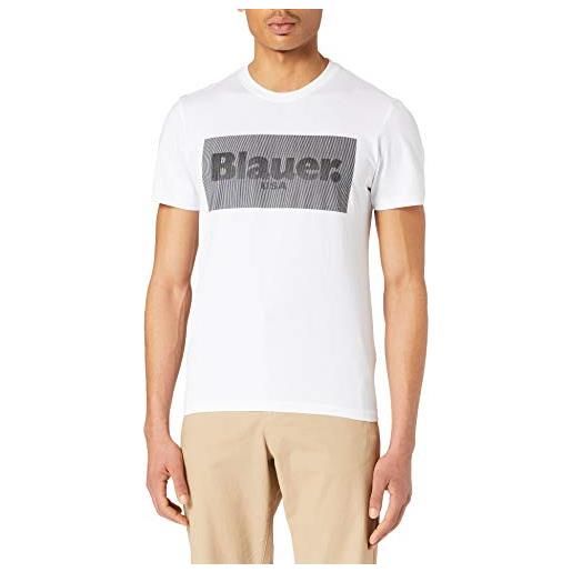Blauer t-shirt manica corta, 100 bianco ottico, xl uomo