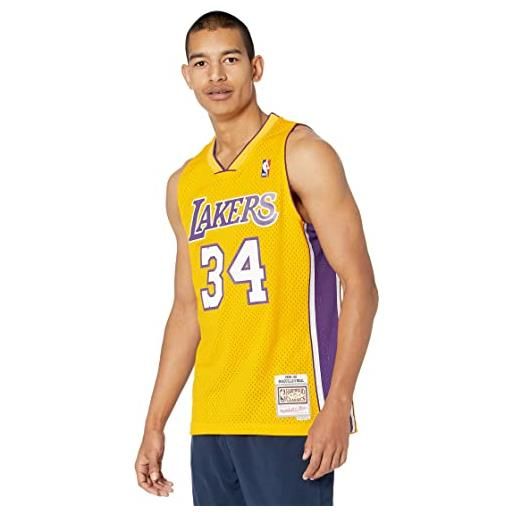 Mitchell & Ness maglia nba los angeles lakers shaquille o'neal 1999 swingman home