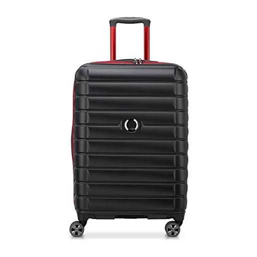 DELSEY PARIS - shadow 5.0 - valigia medio-soggiorno estensibile - 66 cm - nero, nero, m, valigia