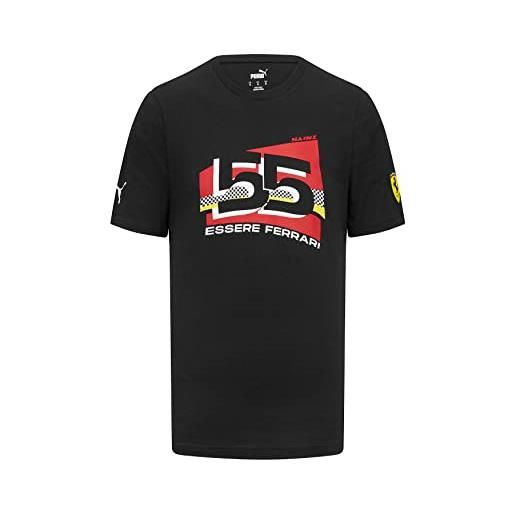 PUMA scuderia ferrari - maglietta con scudo - rosso - uomo - taglie: m