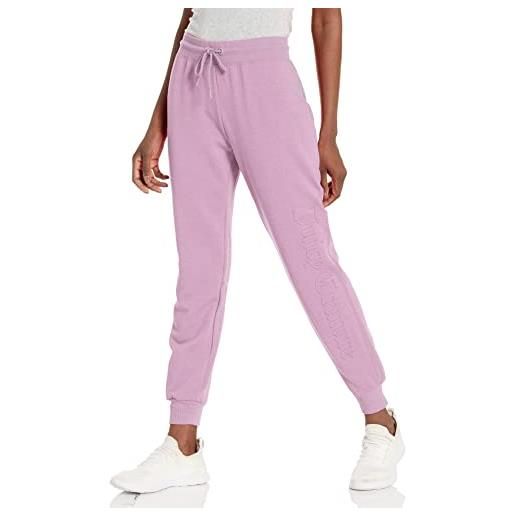 Juicy Couture pantaloni da jogging con logo cult tuta, hyper pink, xl donna