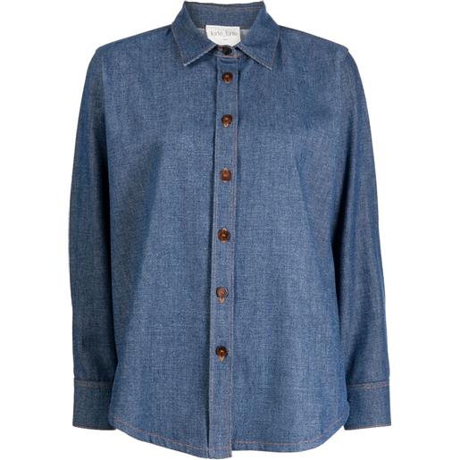 Forte Forte camicia con colletto ampio - blu