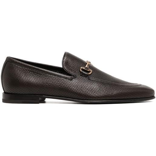 Barrett horsebit-buckle leather loafers - marrone