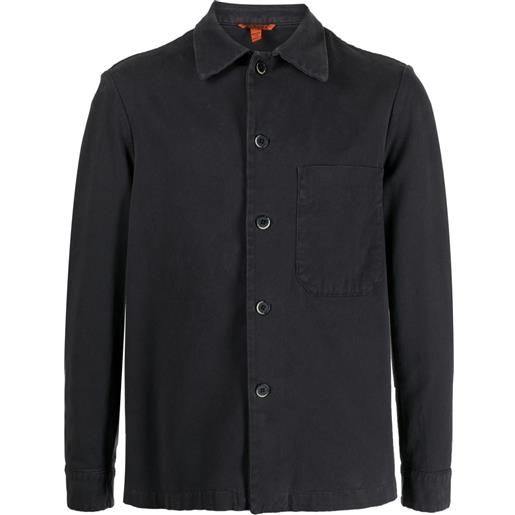 Barena giacca-camicia con colletto ampio - blu