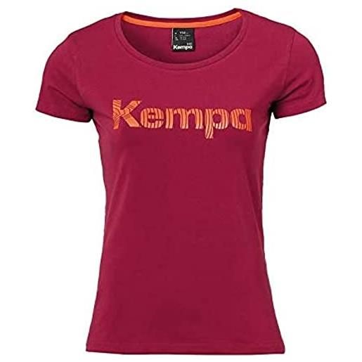 Kempa graphic t-shirt girls, maglietta da pallamano bambine e ragazze, bianco, 128