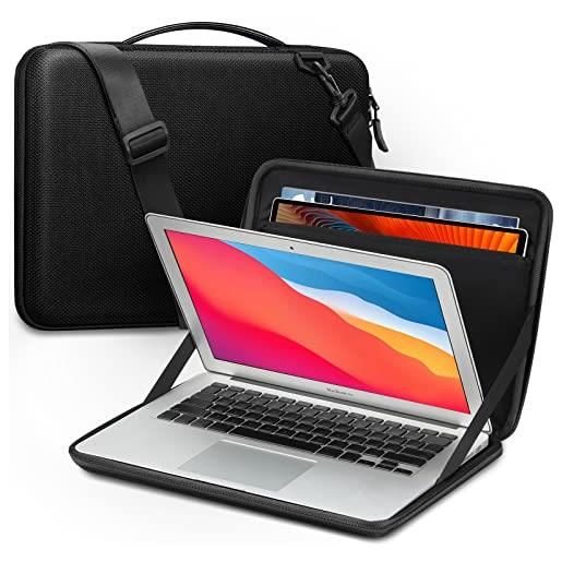 FINPAC porta pc custodia, sottile rigida laptop borsa per 14 macbook pro m1, 13,3 mac. Book air/pro, surface pro x/8/7/6/5, con tracolla e tasca per tablet 9.7-12.9 i. Pad pro/air