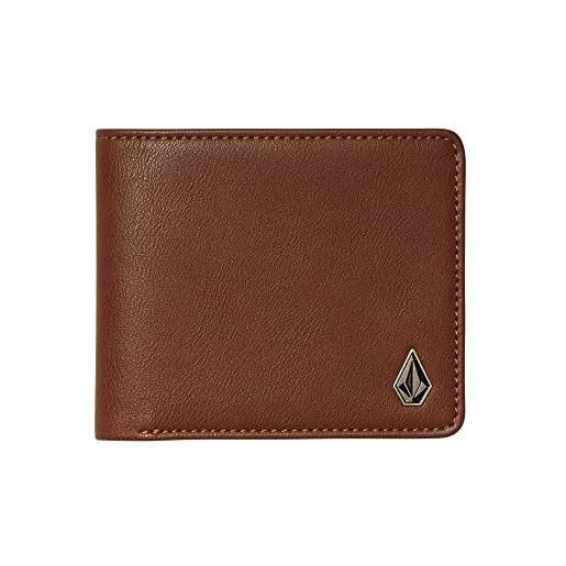 Volcom slim stone pu wlt s wallet one size brown, marrone, marrone