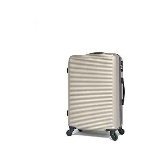 CELIMS valigia di marca francese - valigia m - valigia 65cm / 60 litri - 5859 champagne